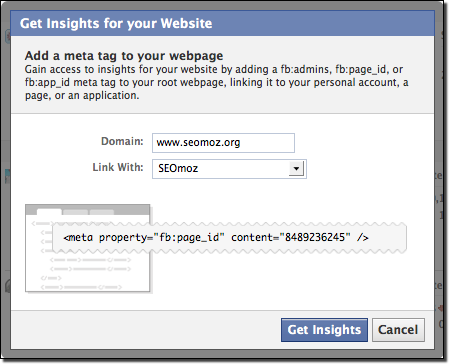 Add Facebook Insights to your website